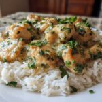 Garlic Butter Chicken Bites with Rice - Featured